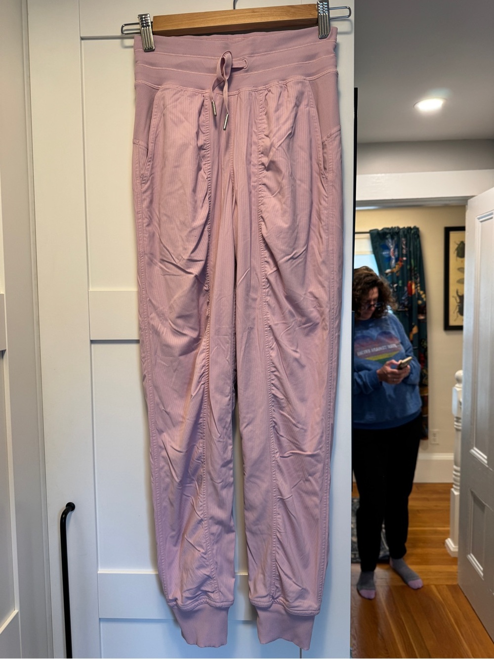 lululemon athletica Soft Mauve Ribbed Jogger Pants